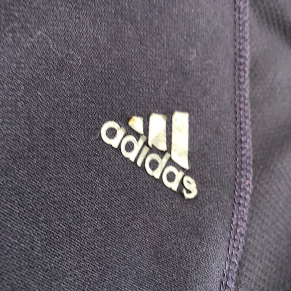 Adidas Dark Purple Plum Pink Stripes ZIP Up - Picture 5 of 11